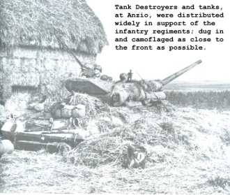 Dug in tank destroyer
