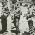 Dee Terry, Jack Barber, Monty Thompson, and Captain Hal Adamson, HQ Company