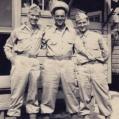 2 unnamed men and Rene, 1943