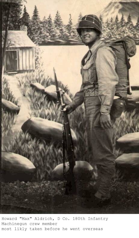 Howard "Max" Aldrich, 180th Infantry Regiment, 45th Infantry Division