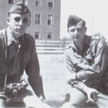 Capt. Harold F. Kleindienst and Lt. Bisseil, Divarty staff