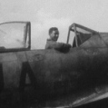 Jerry Hall in a Focke Wulf 190, Neubiberg airfield, Germany