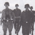 en. George S. Patton on beach Gela, Sicily