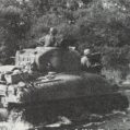191st tank crosses the Moselle river