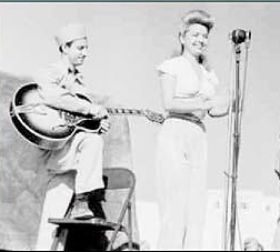 Frances Langford on tour with the USO