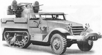 M16 Half track with quad 50cal machine guns