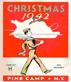 Pine Camp Menu cover 1942