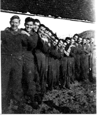 Photograph of group of POWs in December, 1944.
