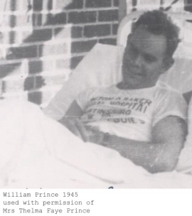 William "Bill" Prince, Newton J. Baker Veterans Hospital. Martinsburg, West Virginia, 1945