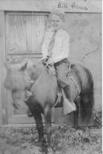 Bill at age 9, riding a pony.