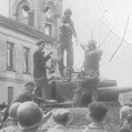 Burned out Panther Tank France