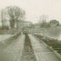 Pontoon bridge over the Rhine.