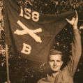 Ed Gorak w/ B Battery Guidon