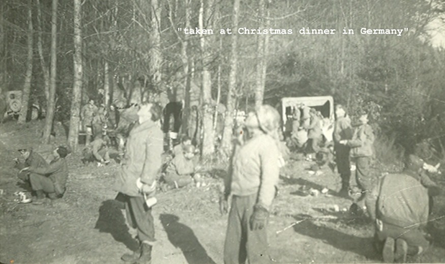 A Battery 160th Field Artillery, Christmas dinner in Germany 1944