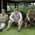 Tony Laino, Rob Riley, Eric Rieth World War II living History display Northampton, PA 2002