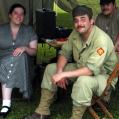 Elizabeth Laubach, Tony Laino, and Rob Riley at Northampton, PA  WW2 display