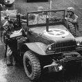 Vehicles preparing to load.