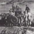 120th engineers run a ferry across the Volturno river.