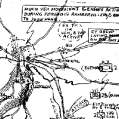 French Partisan sketch map of Rambervilliers, France