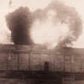 Explosion on top of the Zepplin platz