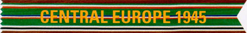 Central Europe 1945 Campaign Streamer, Second Worldwar